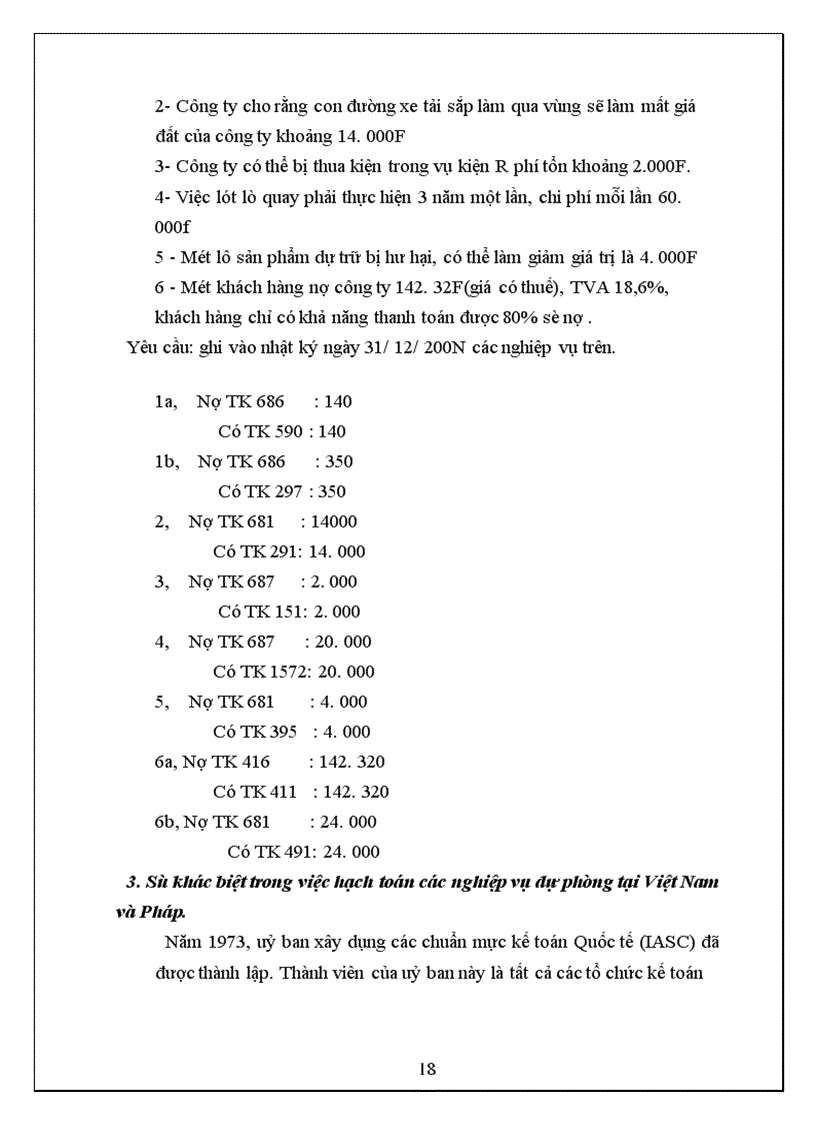 image for page Kế toán các loại dự phòng trong doanh nghiệp
