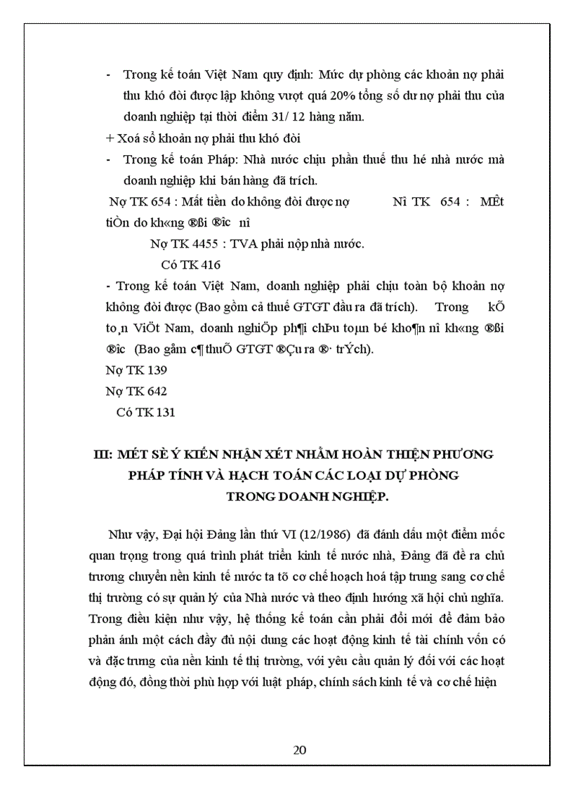 image for page Kế toán các loại dự phòng trong doanh nghiệp