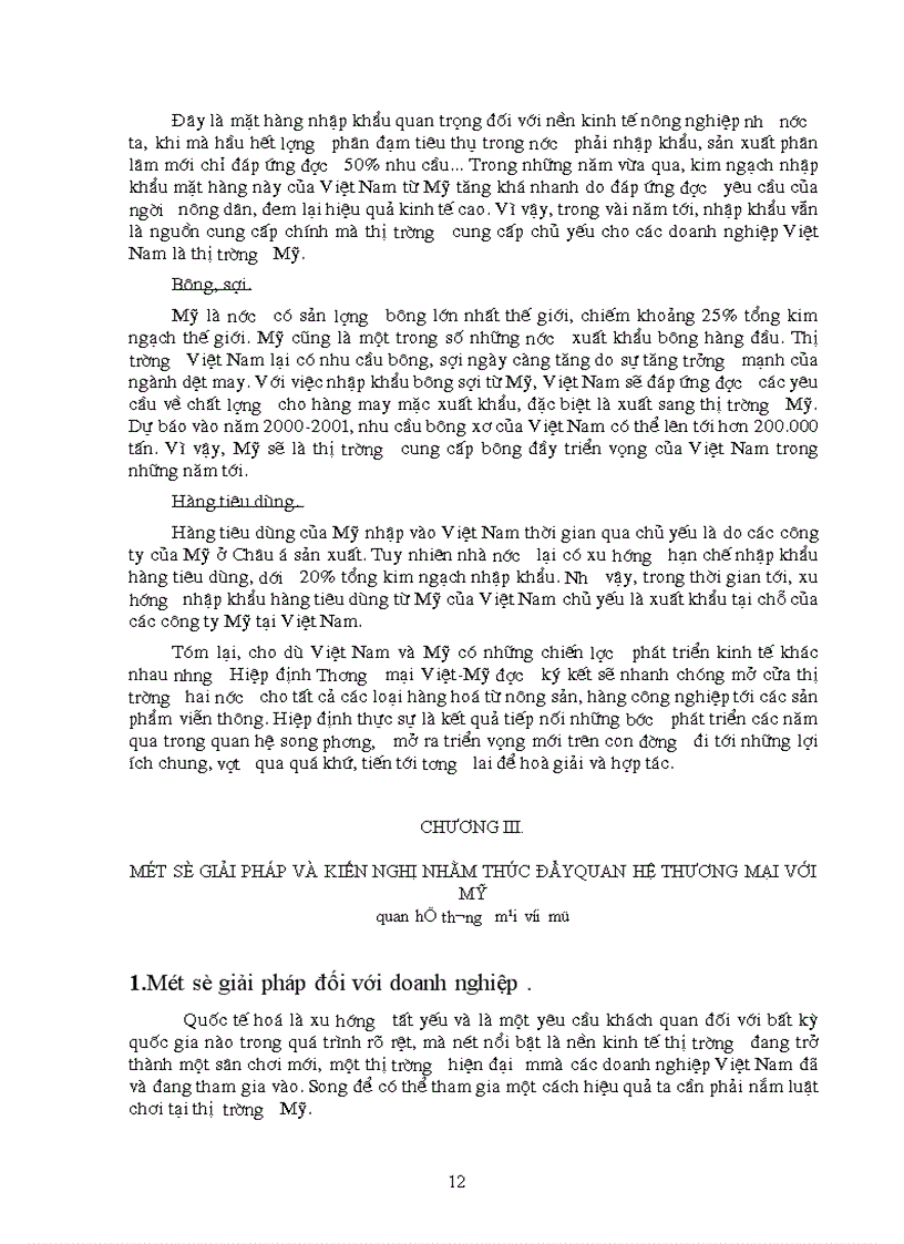image for page Quan hệ thương mại hàng hoá Việt-Mỹ sau khi ký kết Hiệp định Thương mại giữa hai nước: Triển vọng và giải pháp