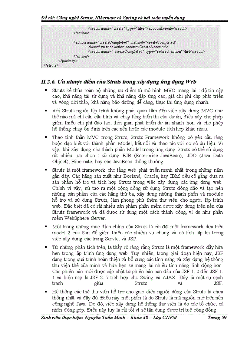 image for page Công nghệ Struts, Hibernate và Spring trong xây dựng ứng dụng Web Tuyển dụng