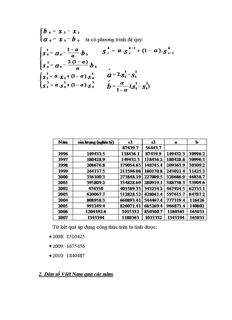 image for page Thu thập phân tích số liệu lựa chọn mô hình dự báo