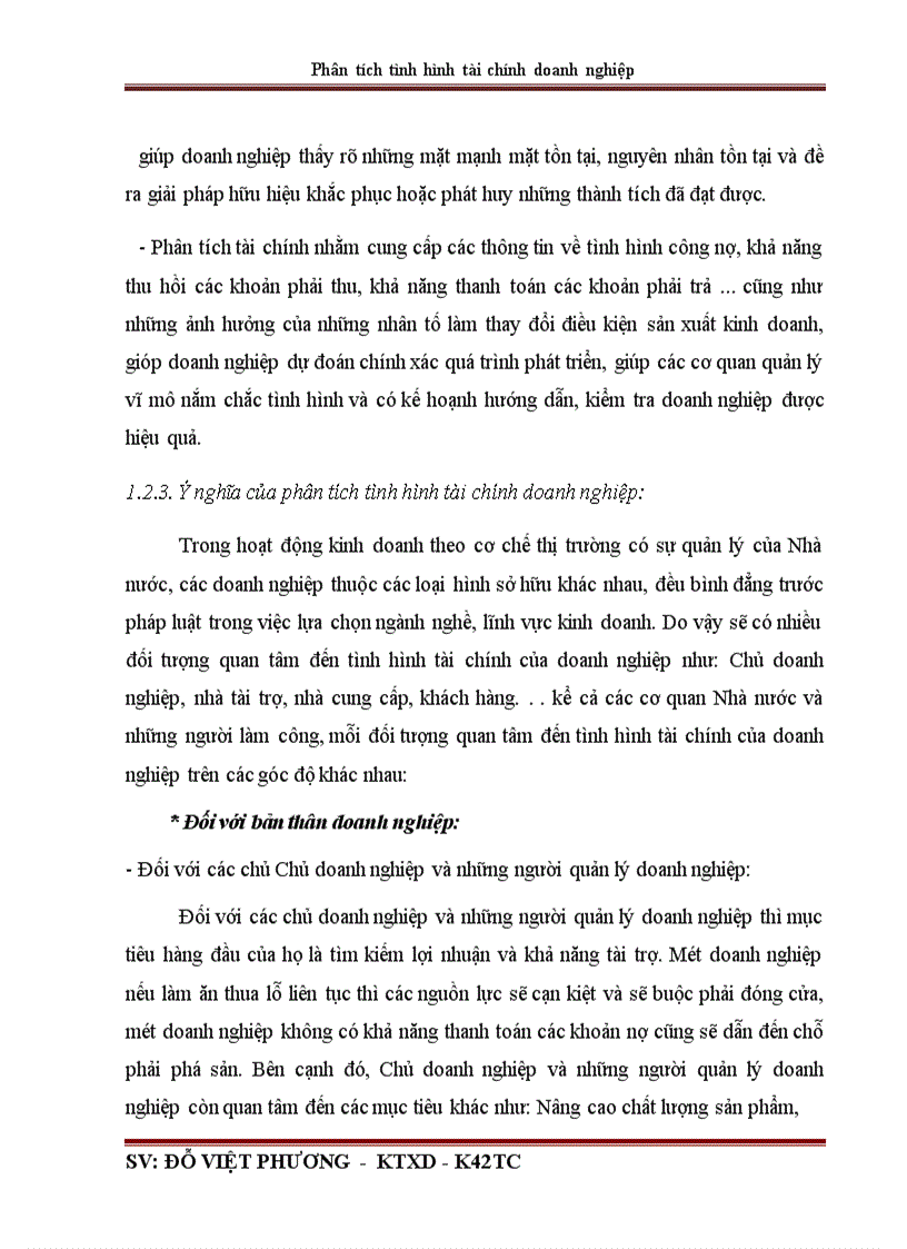 image for page Phân tích tình hình tài chính qua báo cáo tài chính ở Công ty cổ phần đầu tư và xây dựng số 1 Hà Nội