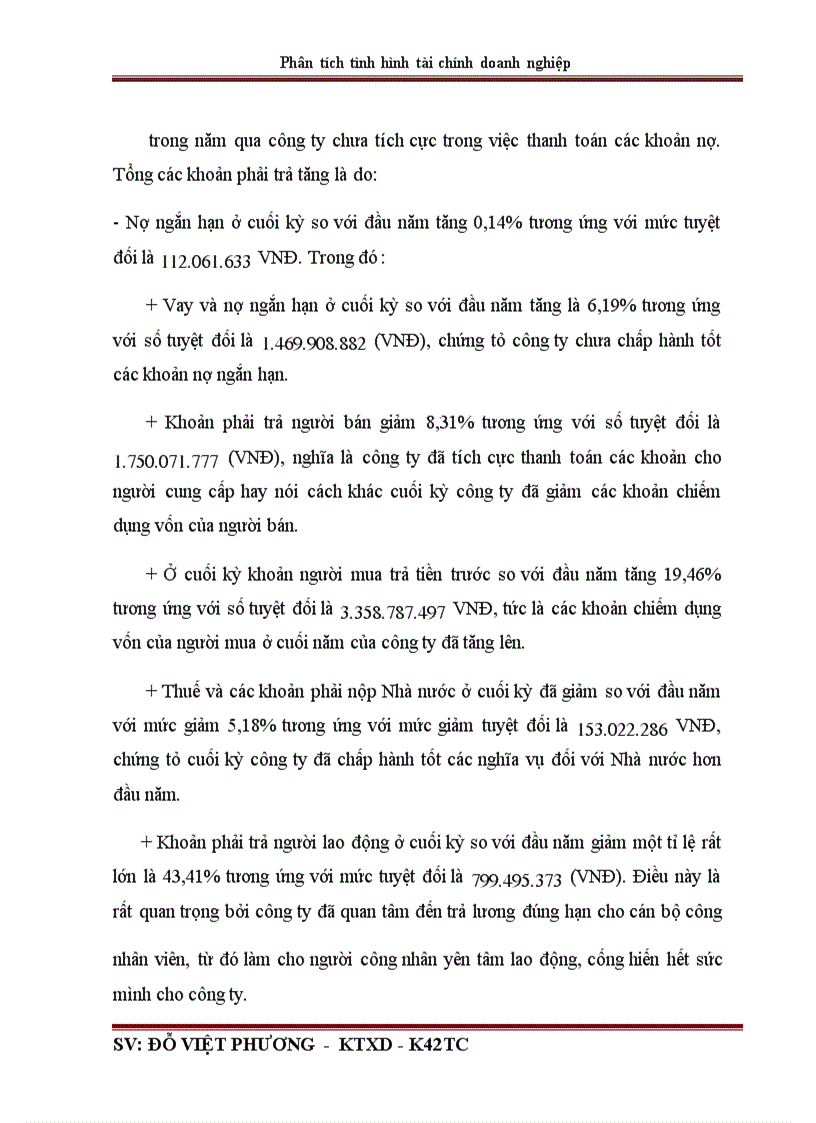 image for page Phân tích tình hình tài chính qua báo cáo tài chính ở Công ty cổ phần đầu tư và xây dựng số 1 Hà Nội