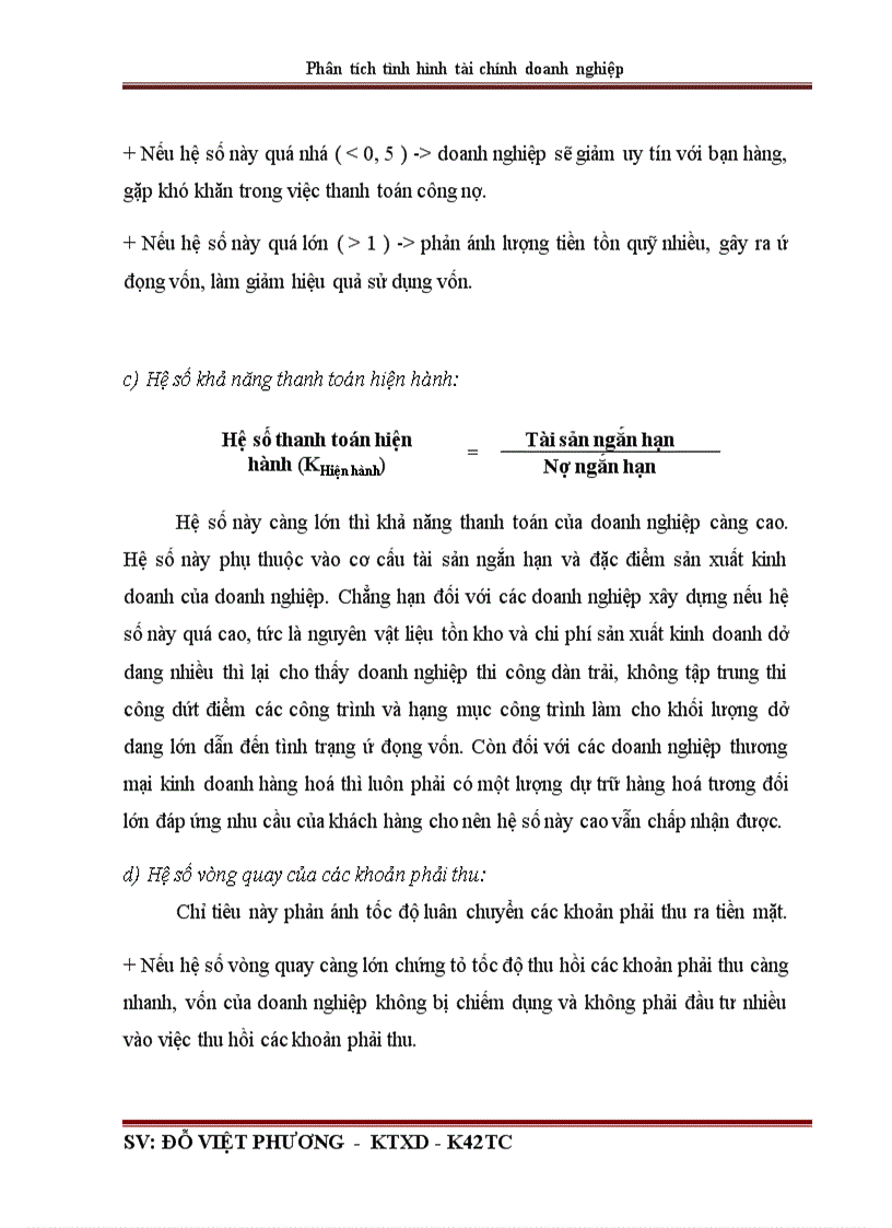 image for page Phân tích tình hình tài chính qua báo cáo tài chính ở Công ty cổ phần đầu tư và xây dựng số 1 Hà Nội