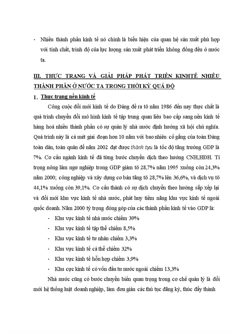 image for page Cơ cấu các thành phần kinh tế của nền kinh tế thị trường, định hướng XHCN