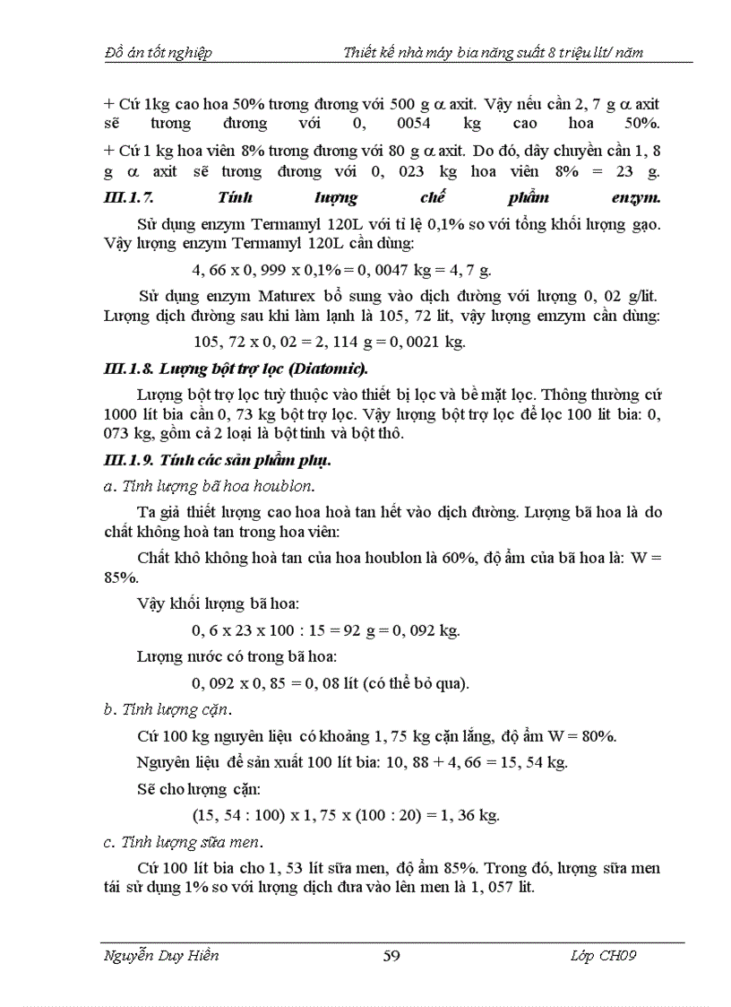 image for page Thiết kế nhà máy bia năng suất 8 triệu lít