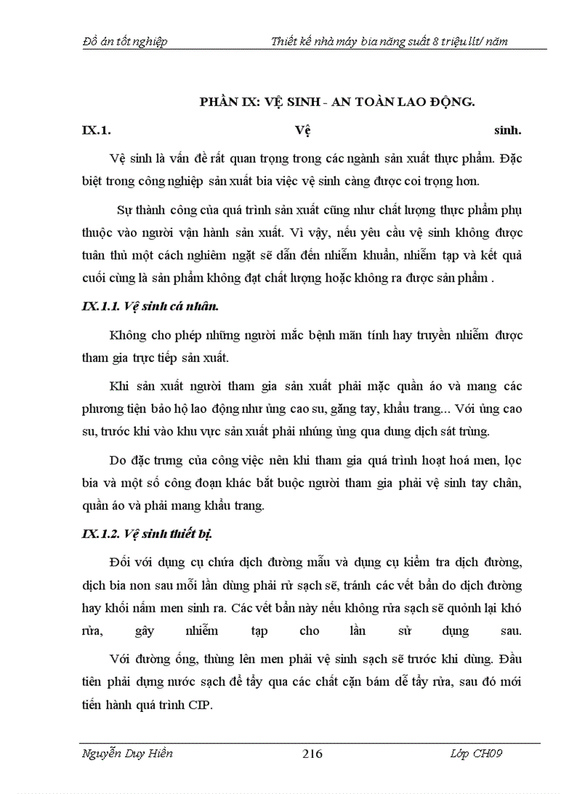 image for page Thiết kế nhà máy bia năng suất 8 triệu lít