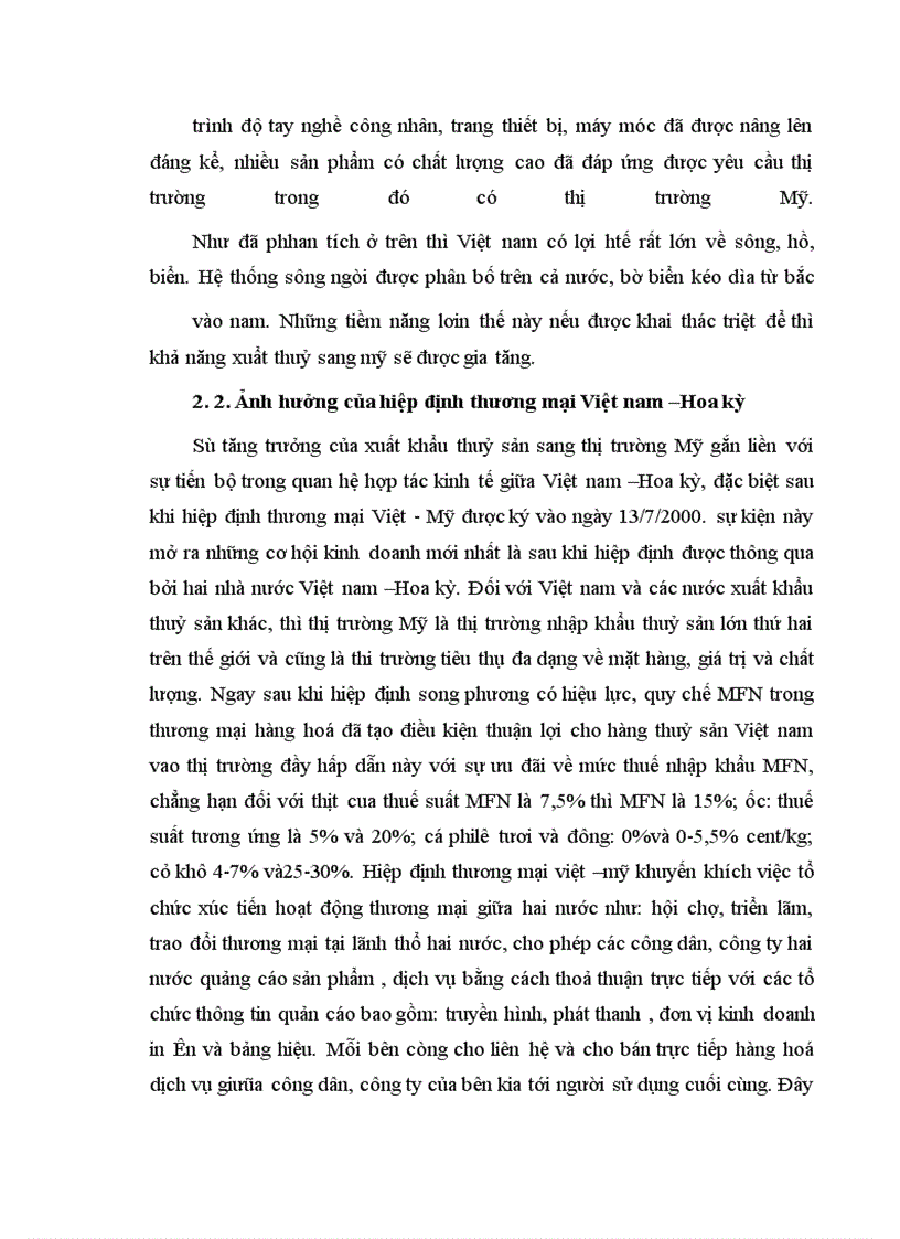 image for page Thực trạng xuất khẩu thuỷ sản vào Mỹ qua những năm qua