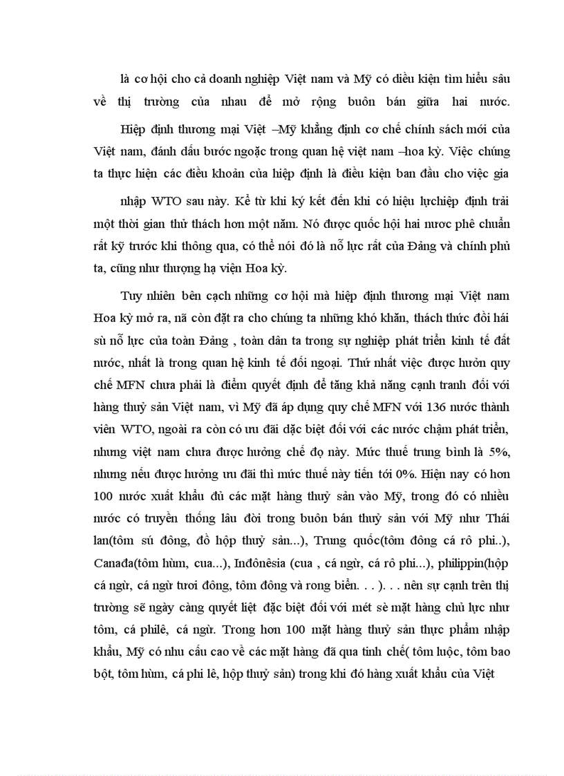 image for page Thực trạng xuất khẩu thuỷ sản vào Mỹ qua những năm qua