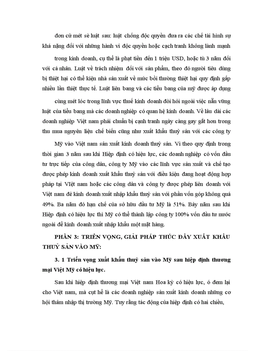 image for page Thực trạng xuất khẩu thuỷ sản vào Mỹ qua những năm qua