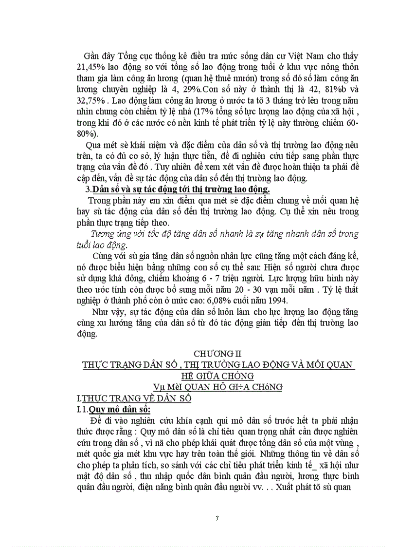 image for page Dân số và sự tác động của nó tới thị trường lao động Việt Nam