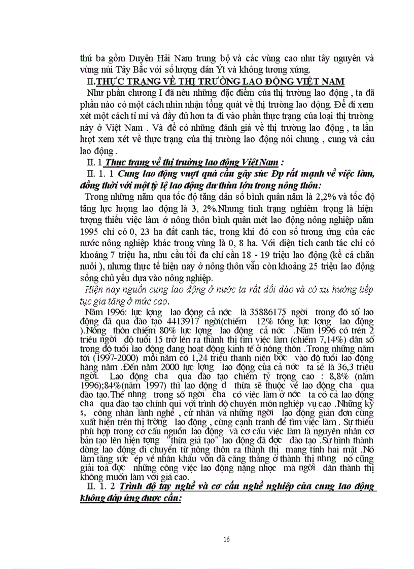 image for page Dân số và sự tác động của nó tới thị trường lao động Việt Nam