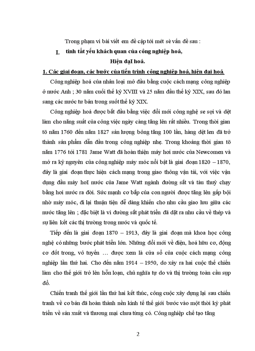 image for page Nội dung chủ yếu của công nghiệp hoá, hiện đại hoá ở nước ta từ nay đến năm 2020