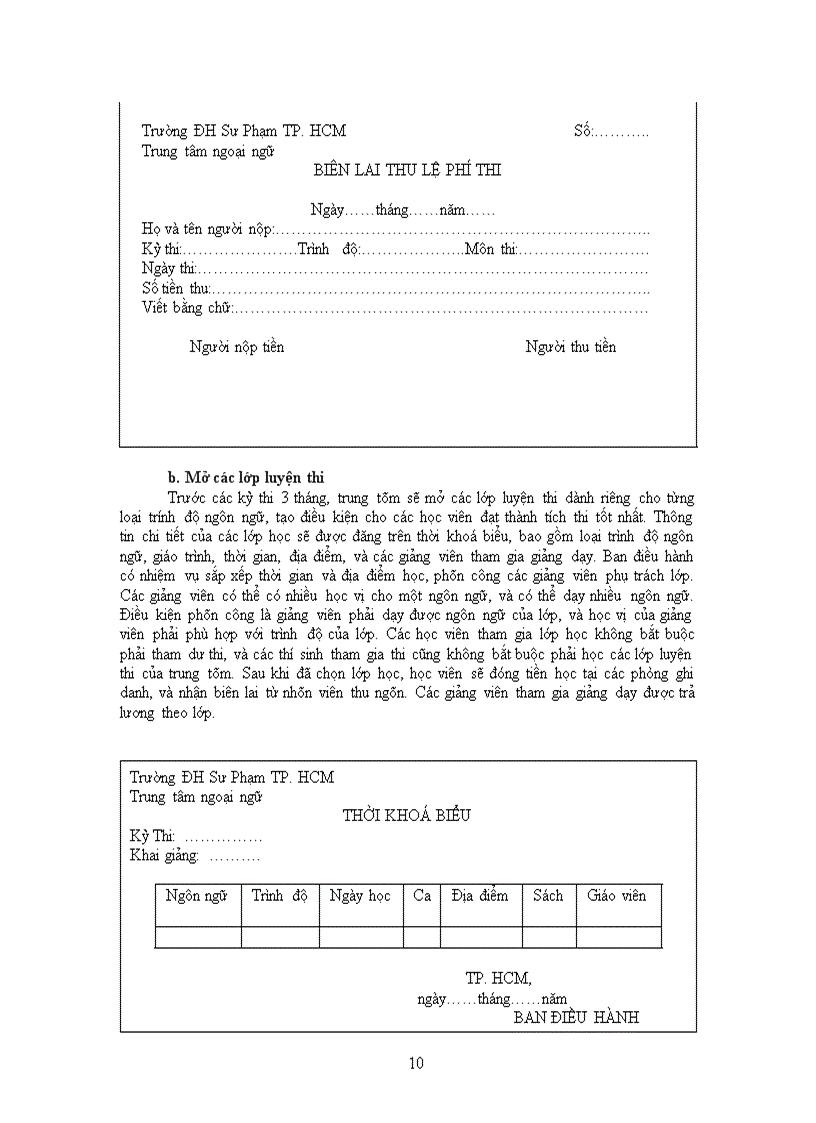 image for page Thiết kế hệ thống quản lý trung tâm ngoại ngữ trường đại học sư phạm tphcm