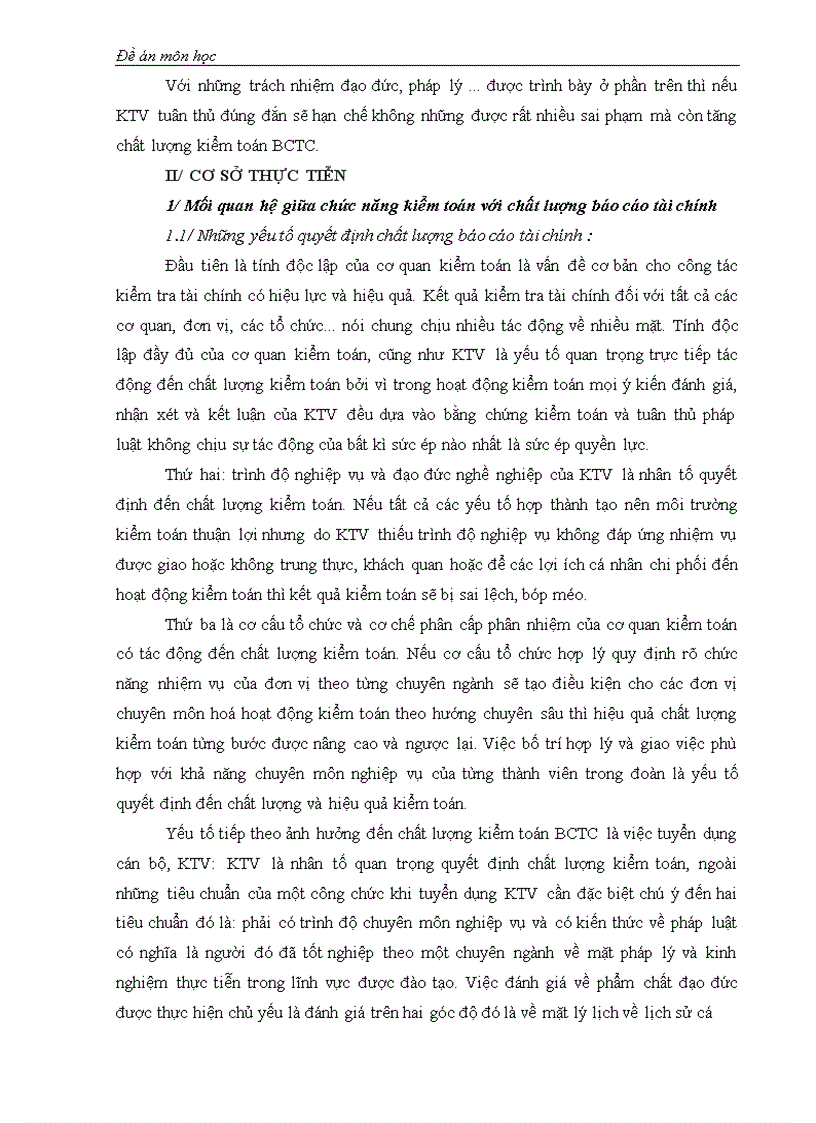 image for page Mối quan hệ giữa chức năng kiển toán với trách nhiệm của kiển toán viên về chất lượng kiểm toán báo cáo tài chính.