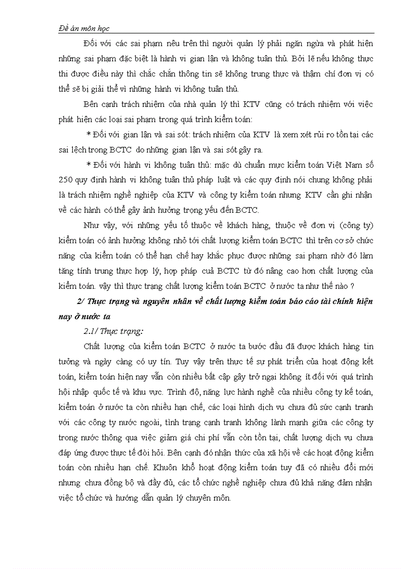 image for page Mối quan hệ giữa chức năng kiển toán với trách nhiệm của kiển toán viên về chất lượng kiểm toán báo cáo tài chính.
