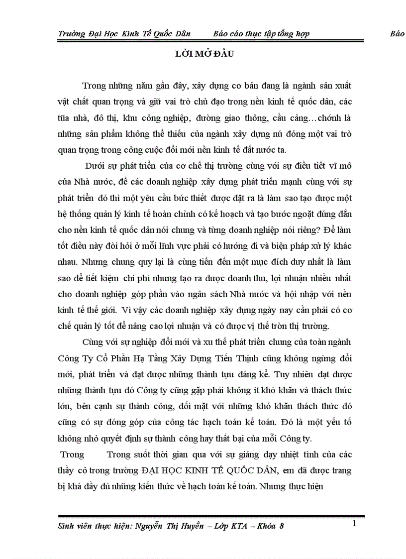 image for page Tổ chức kế toán và kinh doanh tại Công Ty Cổ Phần Hạ Tầng Xây Dựng Tiến Thịnh .