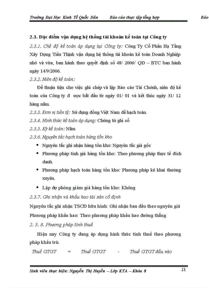 image for page Tổ chức kế toán và kinh doanh tại Công Ty Cổ Phần Hạ Tầng Xây Dựng Tiến Thịnh .