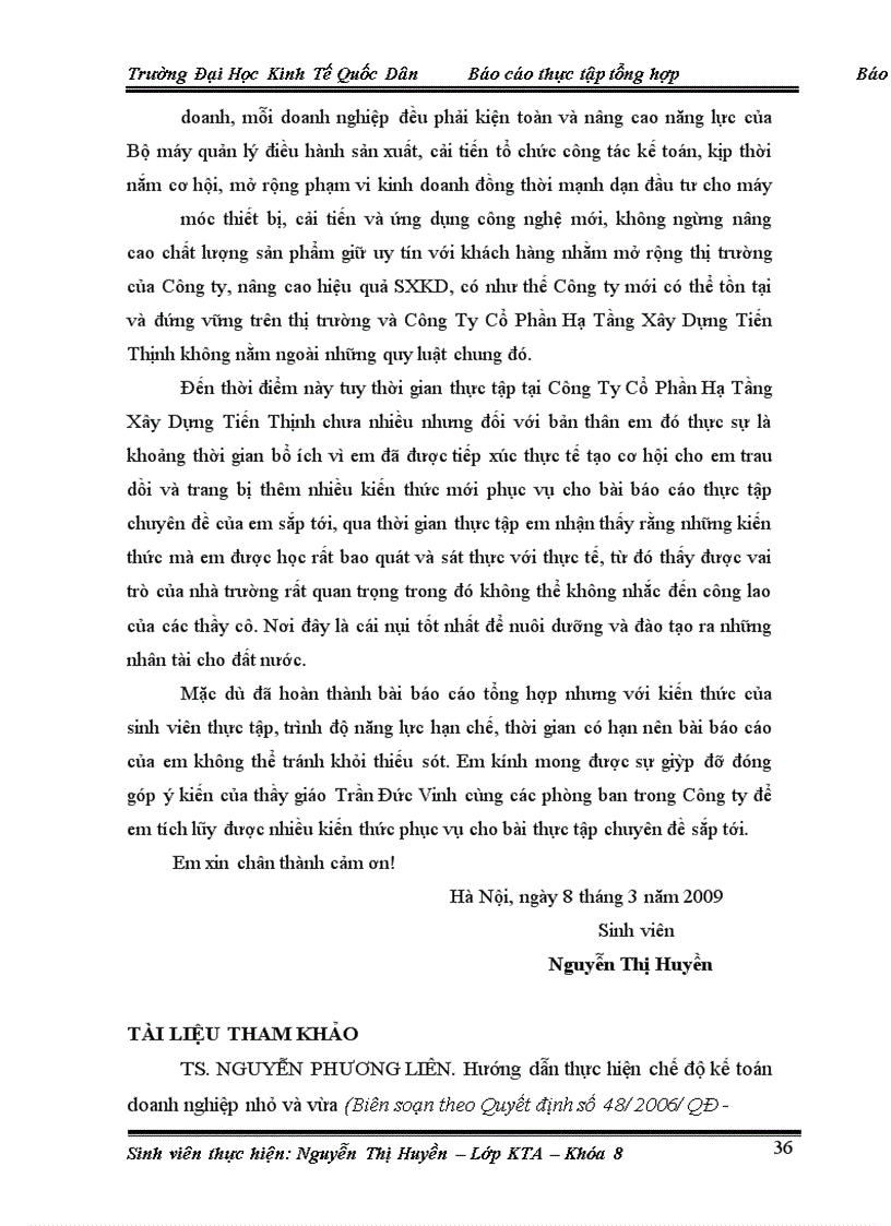 image for page Tổ chức kế toán và kinh doanh tại Công Ty Cổ Phần Hạ Tầng Xây Dựng Tiến Thịnh .