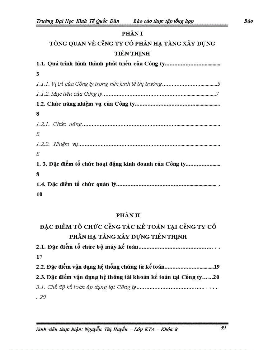 image for page Tổ chức kế toán và kinh doanh tại Công Ty Cổ Phần Hạ Tầng Xây Dựng Tiến Thịnh .