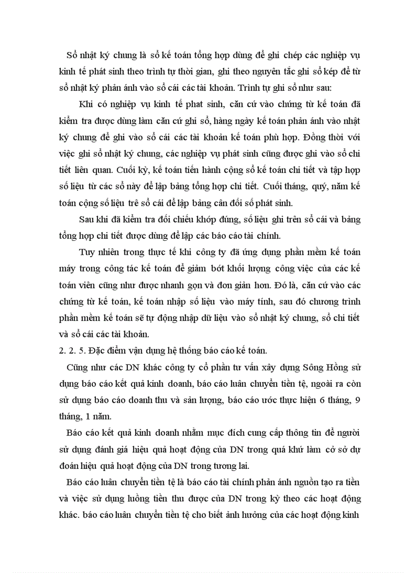 image for page Tổ chức hạnh toán kế toán tại công ty cổ phần tư vấn xây dựng Sông Hồng.