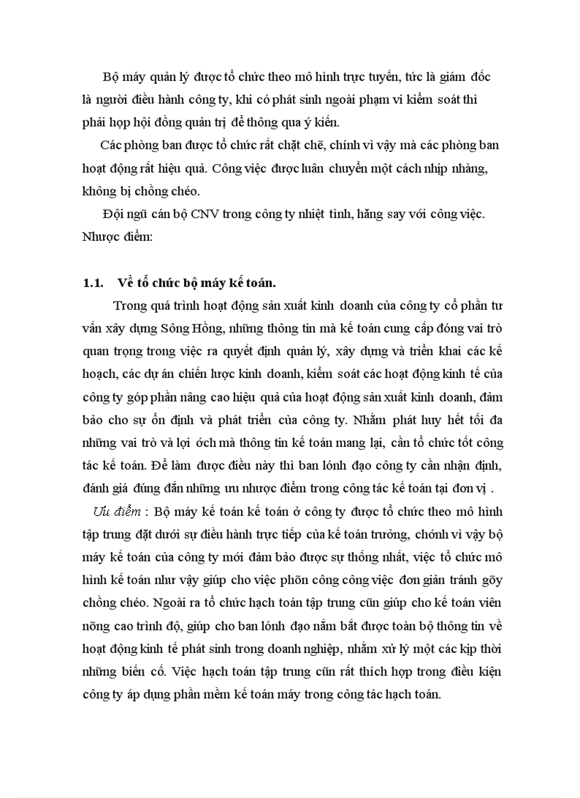 image for page Tổ chức hạnh toán kế toán tại công ty cổ phần tư vấn xây dựng Sông Hồng.