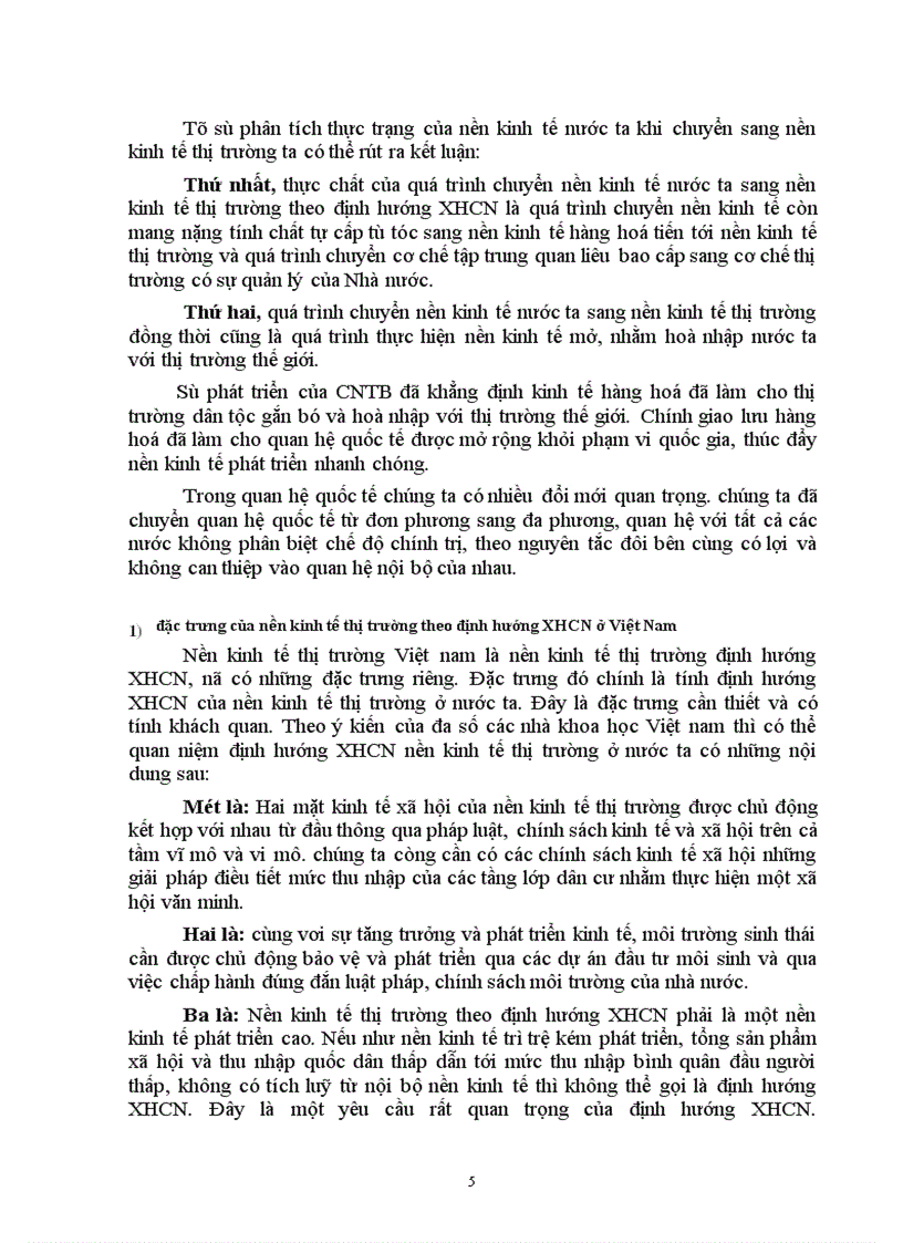 image for page Đặc trưng nền kinh tế thị trường định hướng XHCN ở nước ta hiện nay