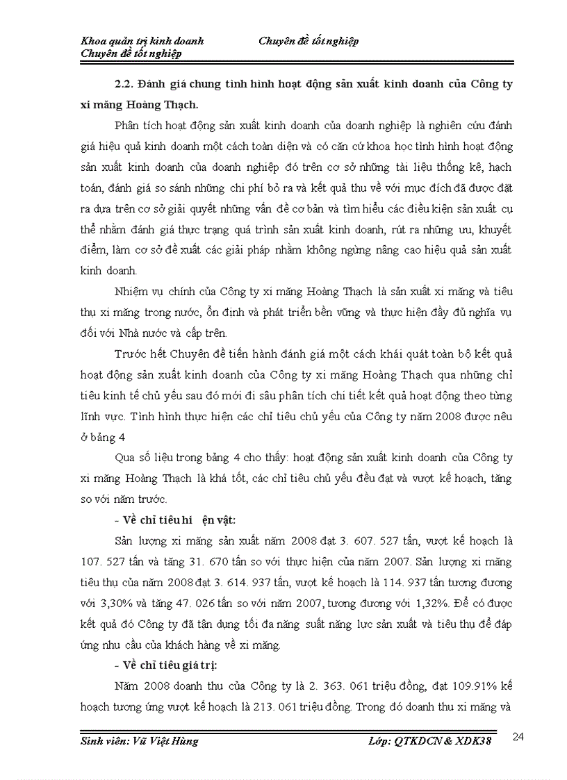 image for page Hoàn thiện tổ chức sản xuất công tác khoan tại phân xưởng khai thác Công ty xi măng Hoàng Thạch năm 2008