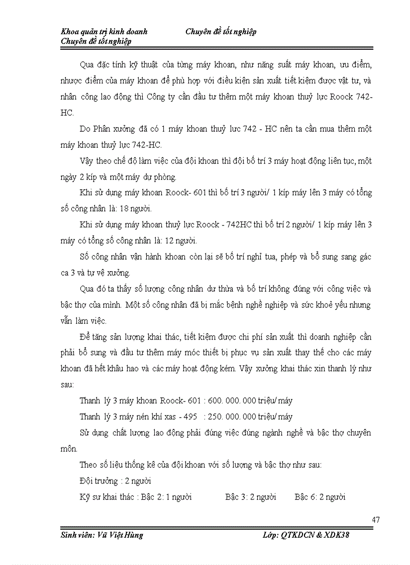 image for page Hoàn thiện tổ chức sản xuất công tác khoan tại phân xưởng khai thác Công ty xi măng Hoàng Thạch năm 2008