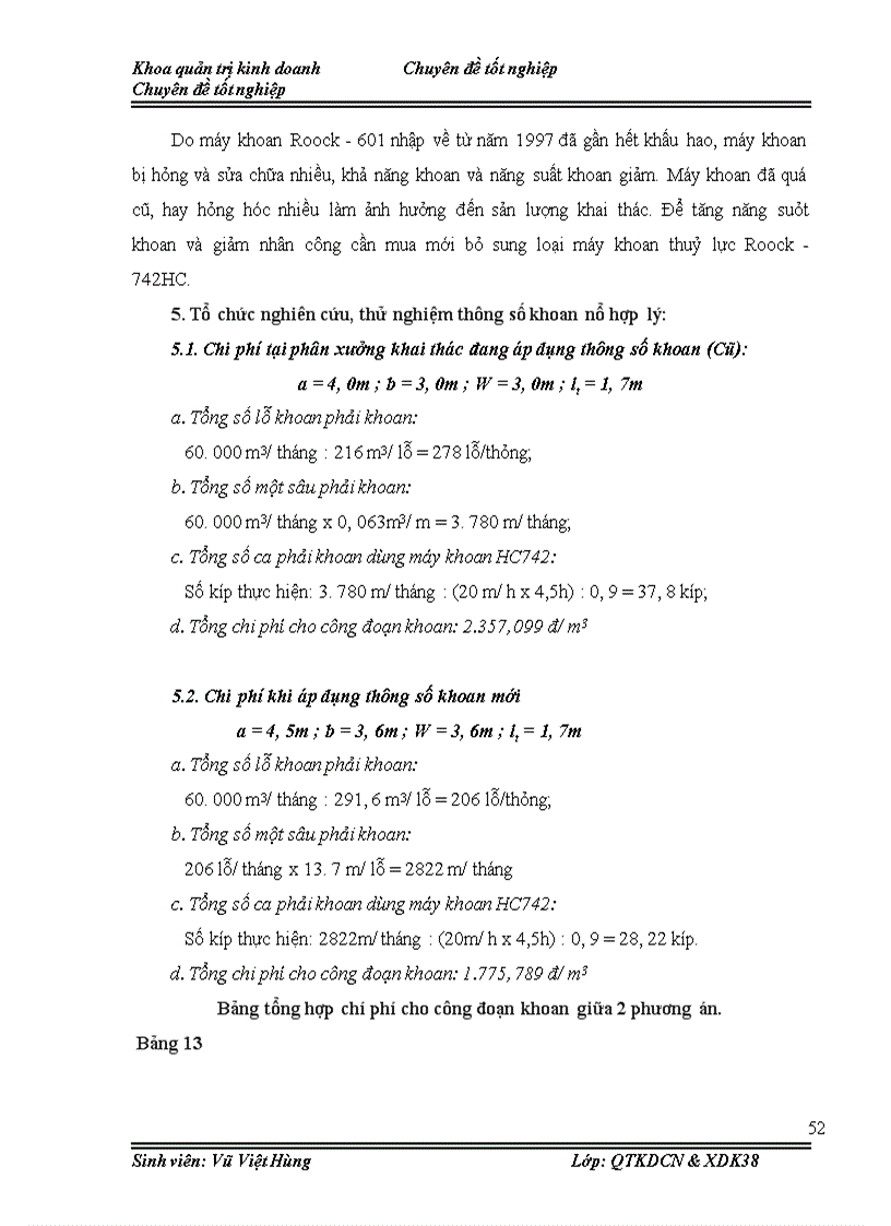image for page Hoàn thiện tổ chức sản xuất công tác khoan tại phân xưởng khai thác Công ty xi măng Hoàng Thạch năm 2008