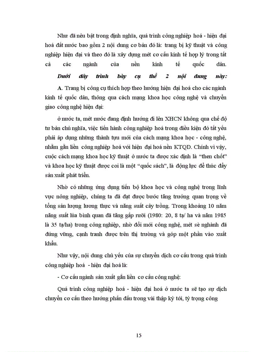 image for page Các tiền đề hay giải pháp lớn để tiến hành công nghiệp hoá- hiện đại hoá ở nước ta