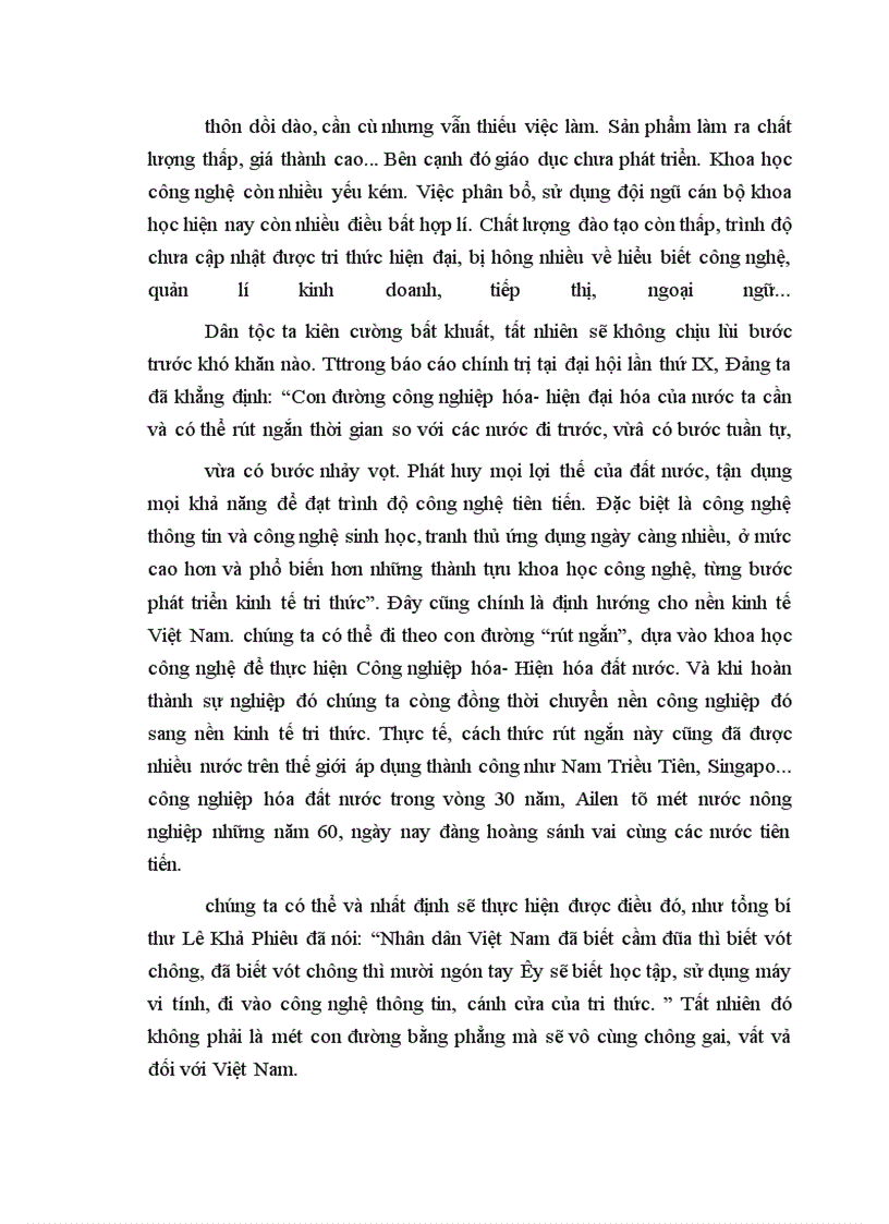 image for page Cuộc cách mạng khoa học và công nghệ hiện đại và sự hình thành nền kinh tế tri thức. Định hướng của Việt Nam.