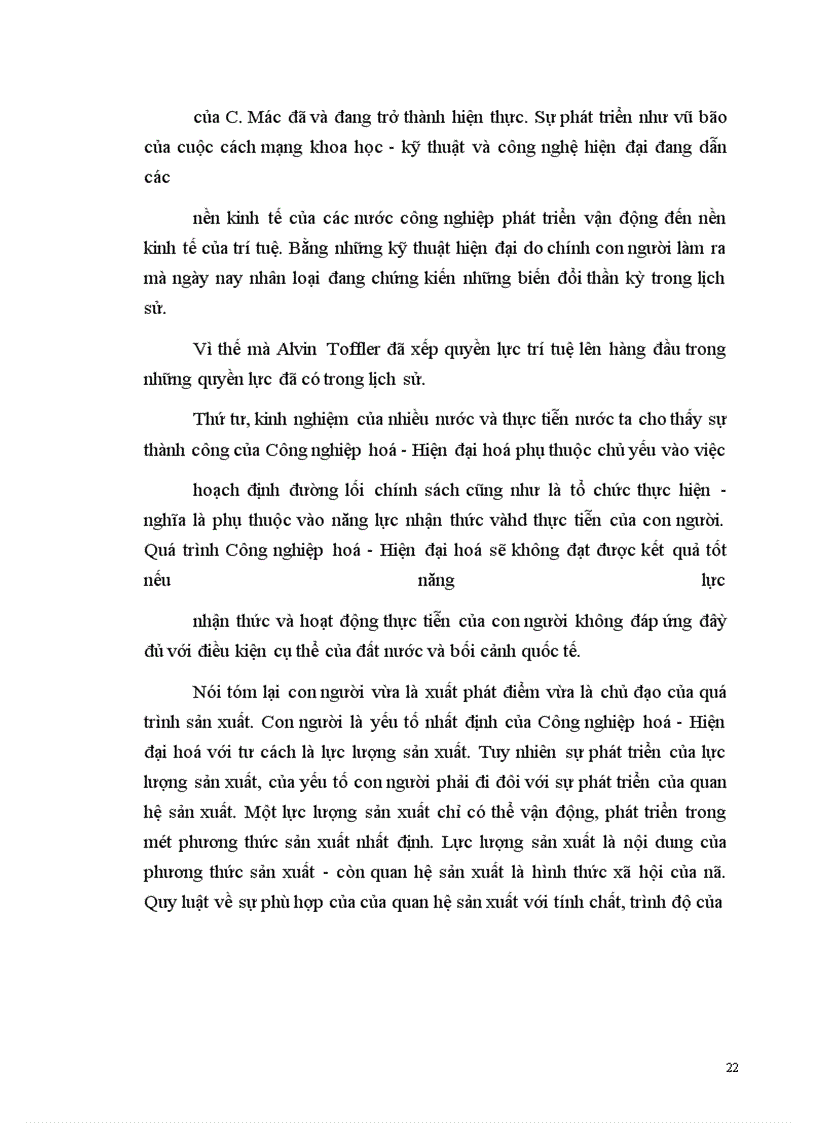 image for page Vai trò của nguồn lực con người trong sự nghiệp công nghiệp hoá, hiện đại hoá của đất nước
