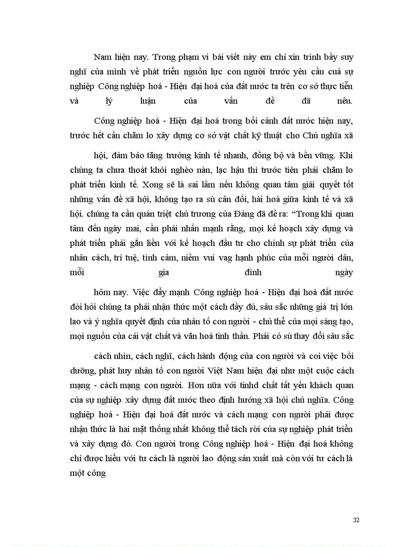 image for page Vai trò của nguồn lực con người trong sự nghiệp công nghiệp hoá, hiện đại hoá của đất nước