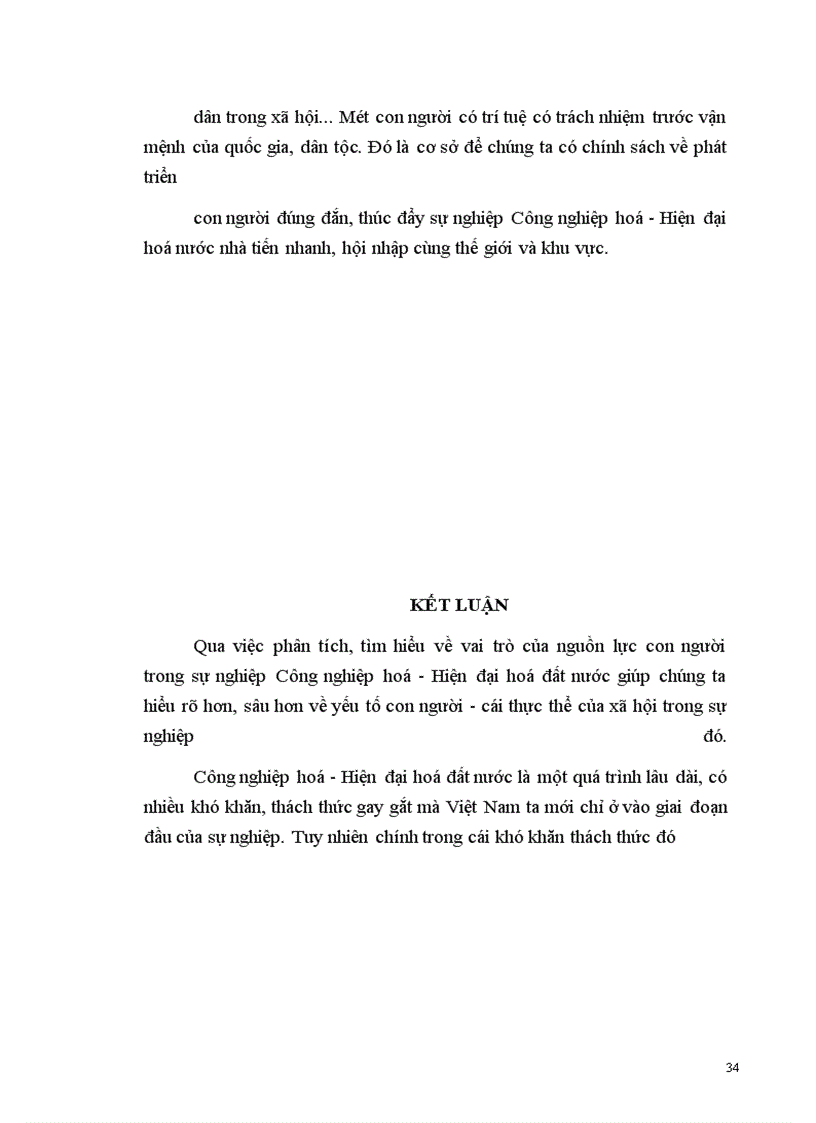 image for page Vai trò của nguồn lực con người trong sự nghiệp công nghiệp hoá, hiện đại hoá của đất nước