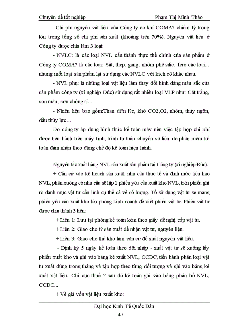 image for page Tổ chức kế toán chi phí sản xuất và tính giá thành sản phẩm ở Công ty cổ phần Cơ Khí và Xây lắp số 7