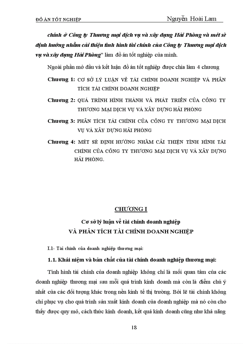image for page Phân tích tình hình tài chính và một số biện pháp nhằm cải thiện tình hình tài chính của Công ty Thương mại dịch vụ và Xây dựng Hải Phòng Tính chất của đề tài