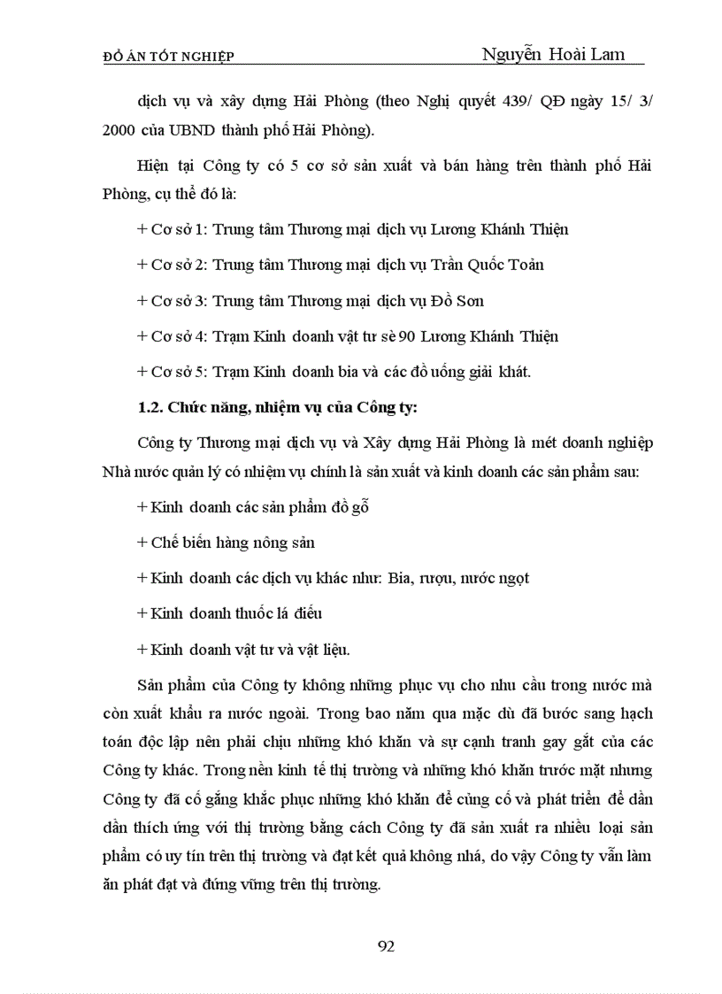 image for page Phân tích tình hình tài chính và một số biện pháp nhằm cải thiện tình hình tài chính của Công ty Thương mại dịch vụ và Xây dựng Hải Phòng Tính chất của đề tài