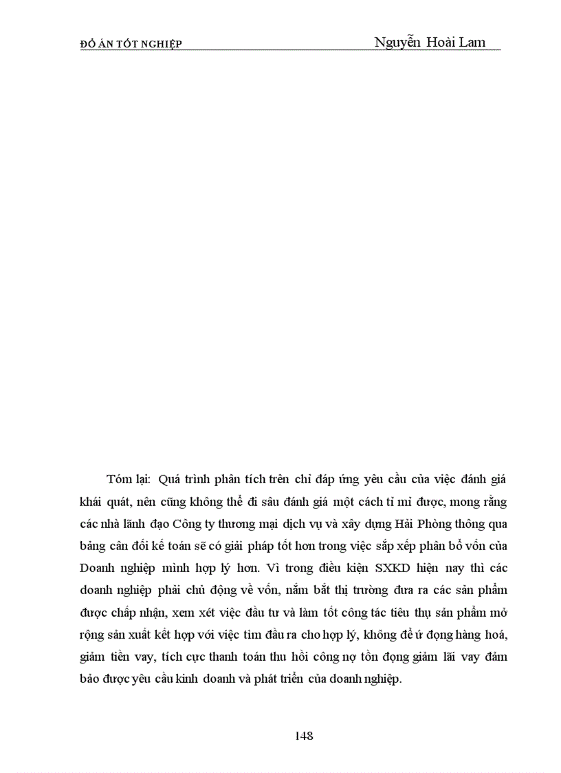 image for page Phân tích tình hình tài chính và một số biện pháp nhằm cải thiện tình hình tài chính của Công ty Thương mại dịch vụ và Xây dựng Hải Phòng Tính chất của đề tài