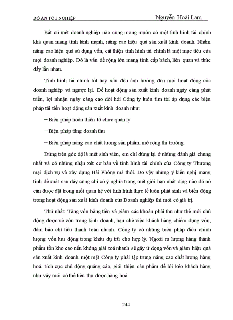 image for page Phân tích tình hình tài chính và một số biện pháp nhằm cải thiện tình hình tài chính của Công ty Thương mại dịch vụ và Xây dựng Hải Phòng Tính chất của đề tài