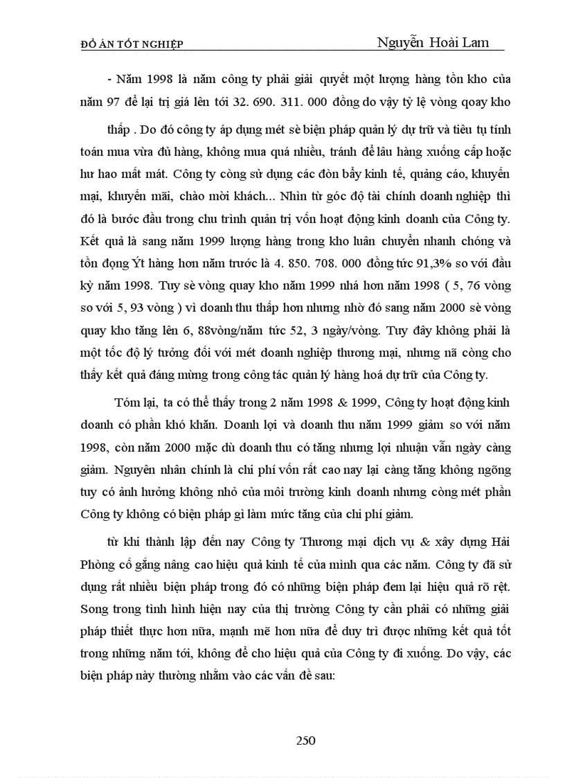 image for page Phân tích tình hình tài chính và một số biện pháp nhằm cải thiện tình hình tài chính của Công ty Thương mại dịch vụ và Xây dựng Hải Phòng Tính chất của đề tài