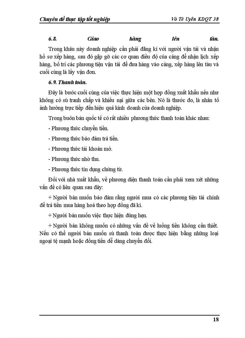 image for page Một số biện pháp thúc đẩy hoạt động xuất khẩu ở Công ty Thương mại và thảm may Hà Nội