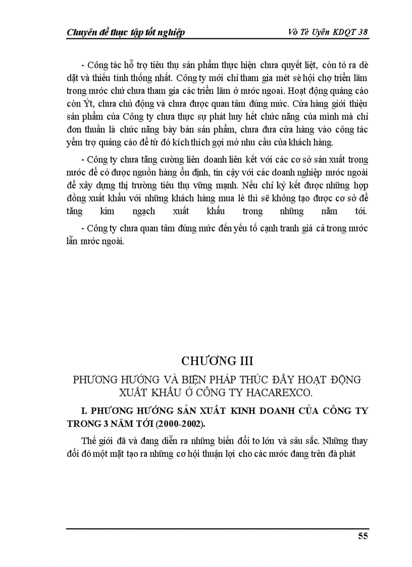 image for page Một số biện pháp thúc đẩy hoạt động xuất khẩu ở Công ty Thương mại và thảm may Hà Nội