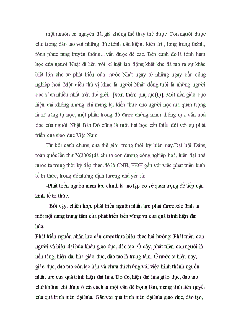 image for page Đề cương tiểu luận triết học: Luận chứng chủ trương phát triển Khoa học&Công nghệ cùng với Giáo dục&Đào tạo là những quốc sách hàng đầu để thực hiện thành công sự nghiệp Công nghiệp hoá,Hiện đại hoá ở Việt Nam.