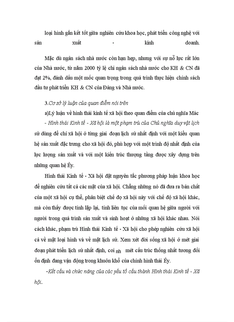 image for page Đề cương tiểu luận triết học: Luận chứng chủ trương phát triển Khoa học&Công nghệ cùng với Giáo dục&Đào tạo là những quốc sách hàng đầu để thực hiện thành công sự nghiệp Công nghiệp hoá,Hiện đại hoá ở Việt Nam.