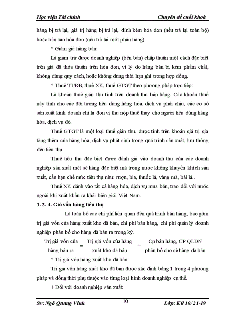 image for page Kế toán bán hàng và xác định kết quả bán hàng ở Công ty cổ phần vải sợi may mặc Miền Bắc