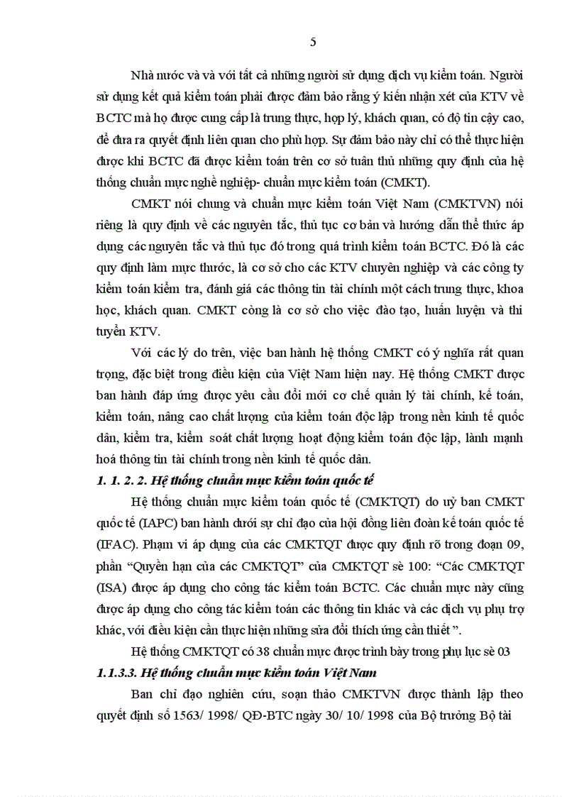 image for page Vận dụng hệ thống chuẩn mực kiểm toán trong quy trình kiểm toán độc lập BCTC ở các Công ty kiểm toán độc lập tại Việt Nam