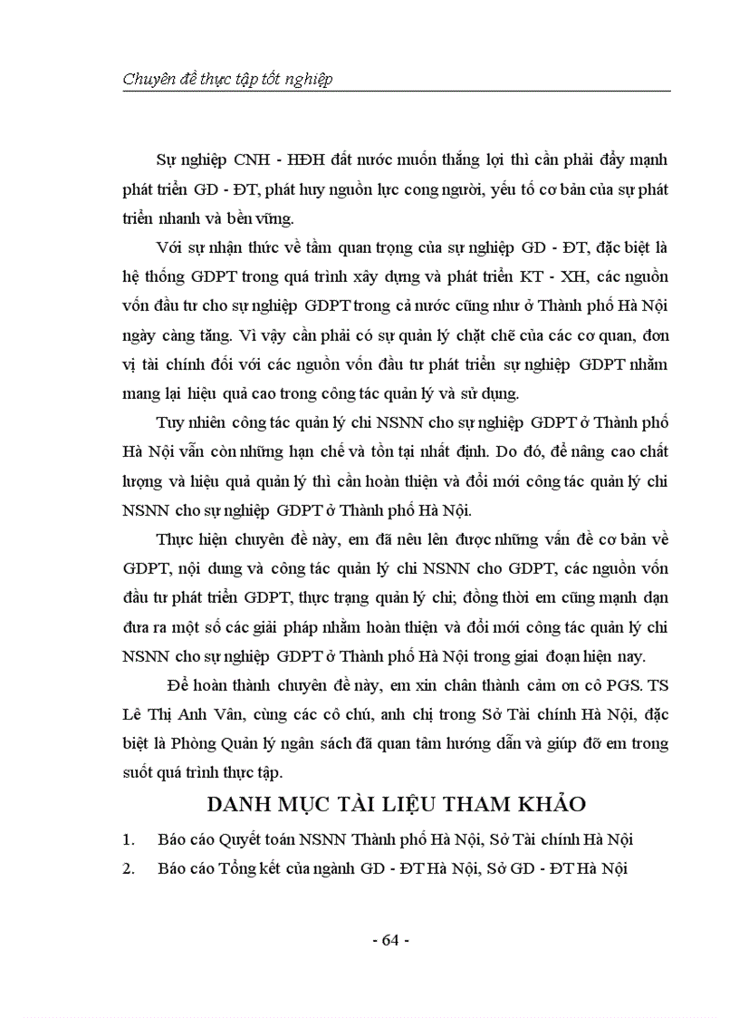 image for page Giải pháp hoàn thiện và đổi mới công tác quản lý chi ngân sách nhà nước cho giáo dục phổ thông ở thành phố hà nội