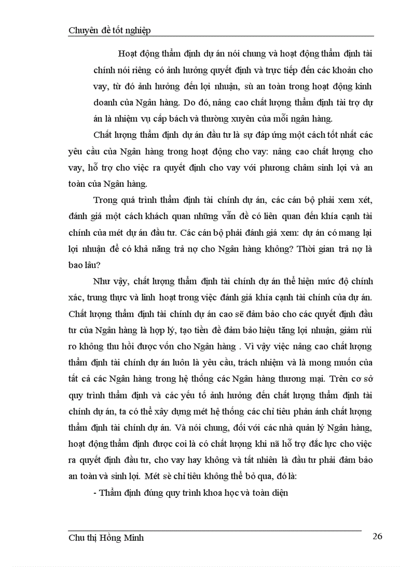 image for page Giải pháp nâng cao chất lượng thẩm định tài chính dự án tại Sở giao dịch I, Ngân hàng đầu tư và phát triển Việt Nam