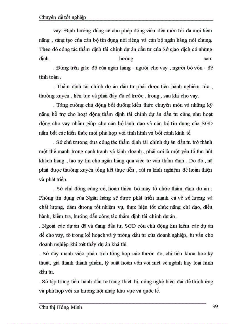 image for page Giải pháp nâng cao chất lượng thẩm định tài chính dự án tại Sở giao dịch I, Ngân hàng đầu tư và phát triển Việt Nam